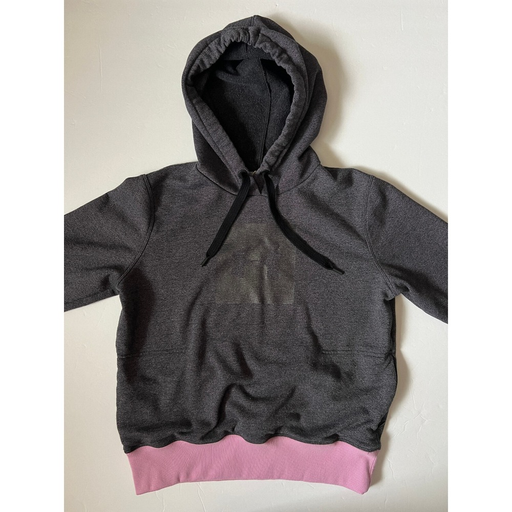 UNDER ARMOUR Threadborne - Women's Gray Pink Pullover Sweatshirt Hoodie - Medium